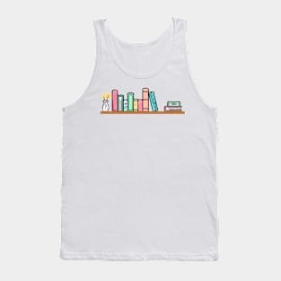 Floral book shelf Tank Top